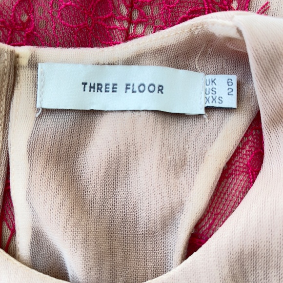 Three Floor Mischief Lace Dress Women's Size XXS UK 6 US 2 Holiday Dress Mini - Picture 13 of 16